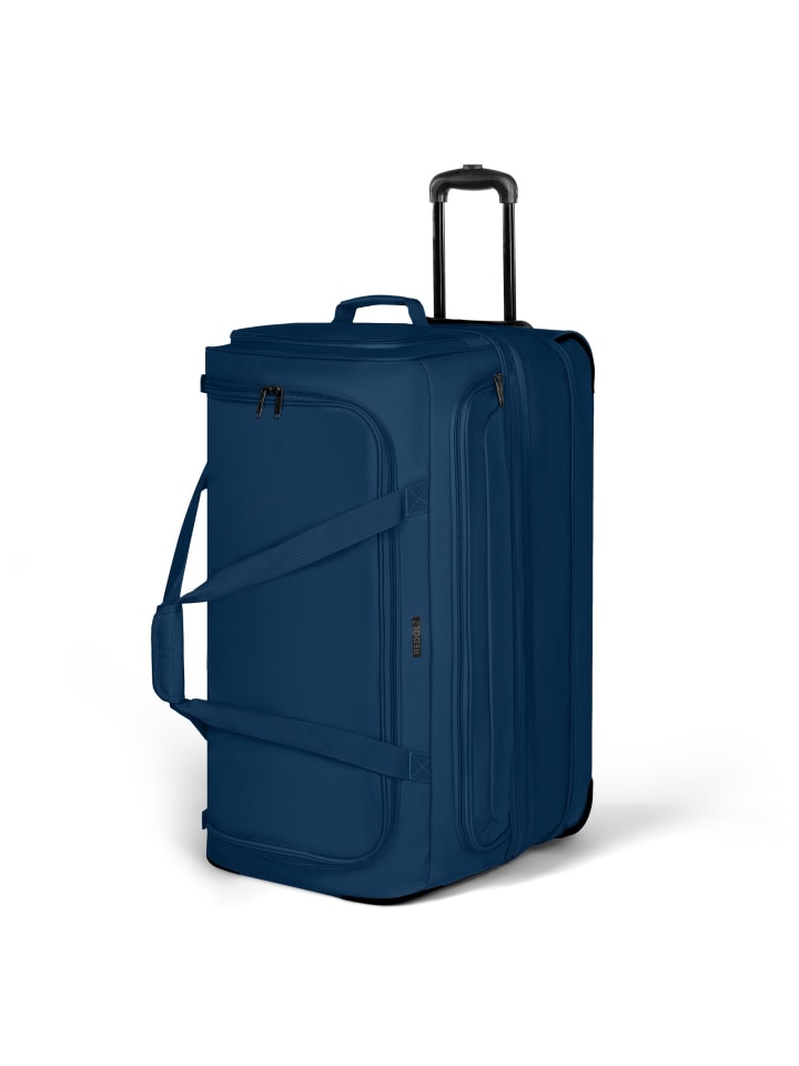 

Дорожная сумка Duffle Essentials на двух колесах, длина 70 см, с расширяемым отделением, цвет: темно-синий Redolz