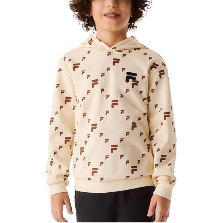 Свитшот Imitation Antique White для подростков FILA KIDS, белый — фото 4