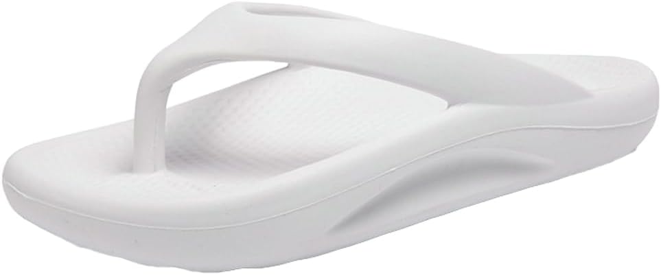 

Мужские ортопедические сандалии Bagkeak, шлепанцы с поддержкой свода стопы, мягкие слайды, подушечные сандалии для дома и улицы, белый