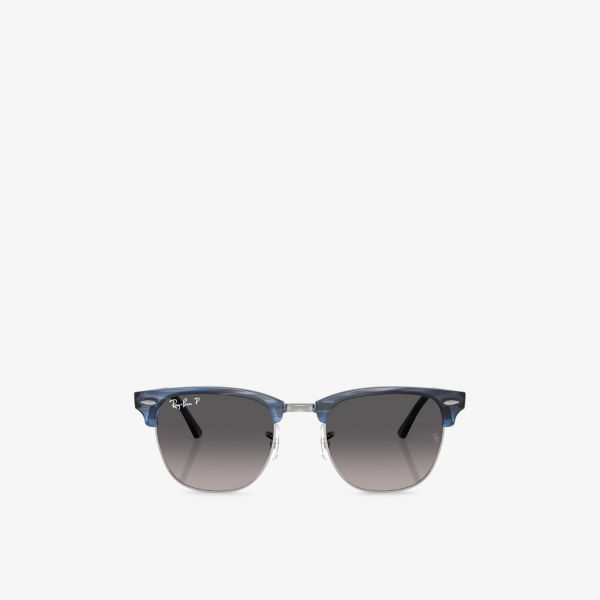 

Rb3016 Clubmaster квадратные солнцезащитные очки из ацетата Ray-Ban, синий