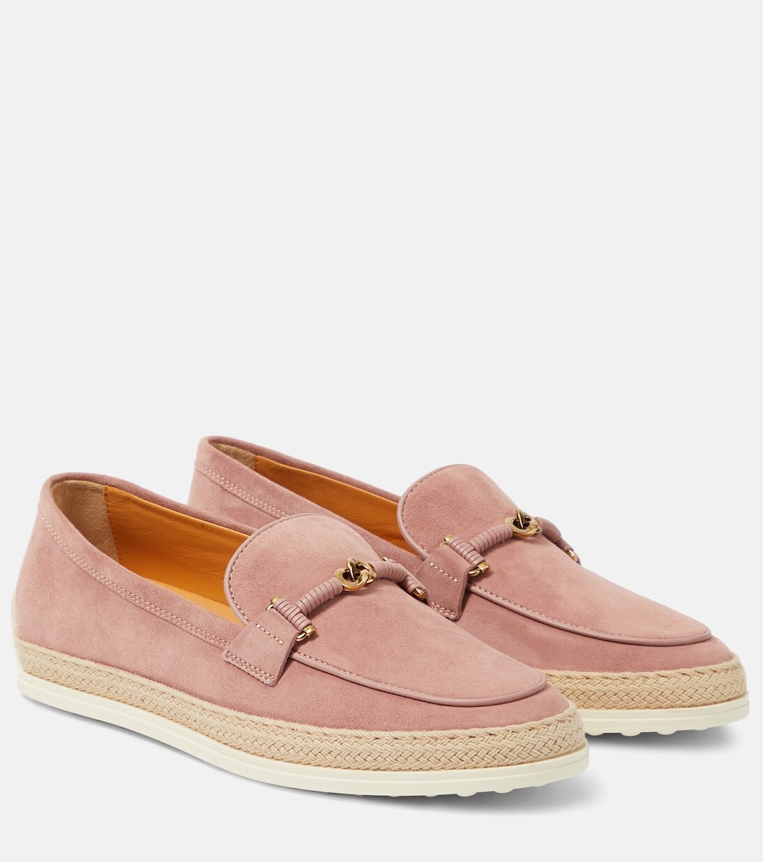 Замшевые мокасины gomma Tod'S, розовый