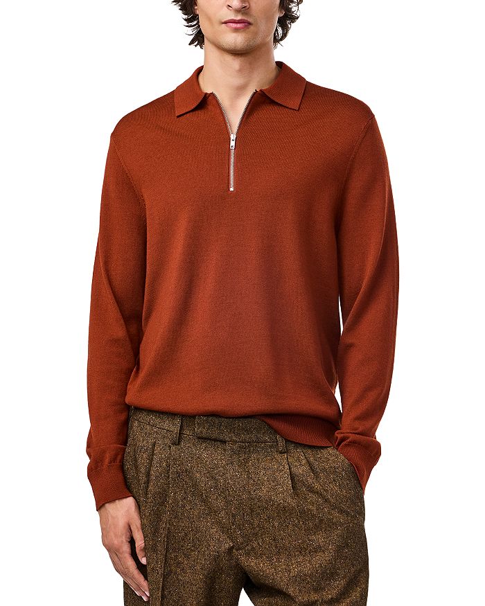 

Свитер-поло Sergio Quarter Zip NN07, красный