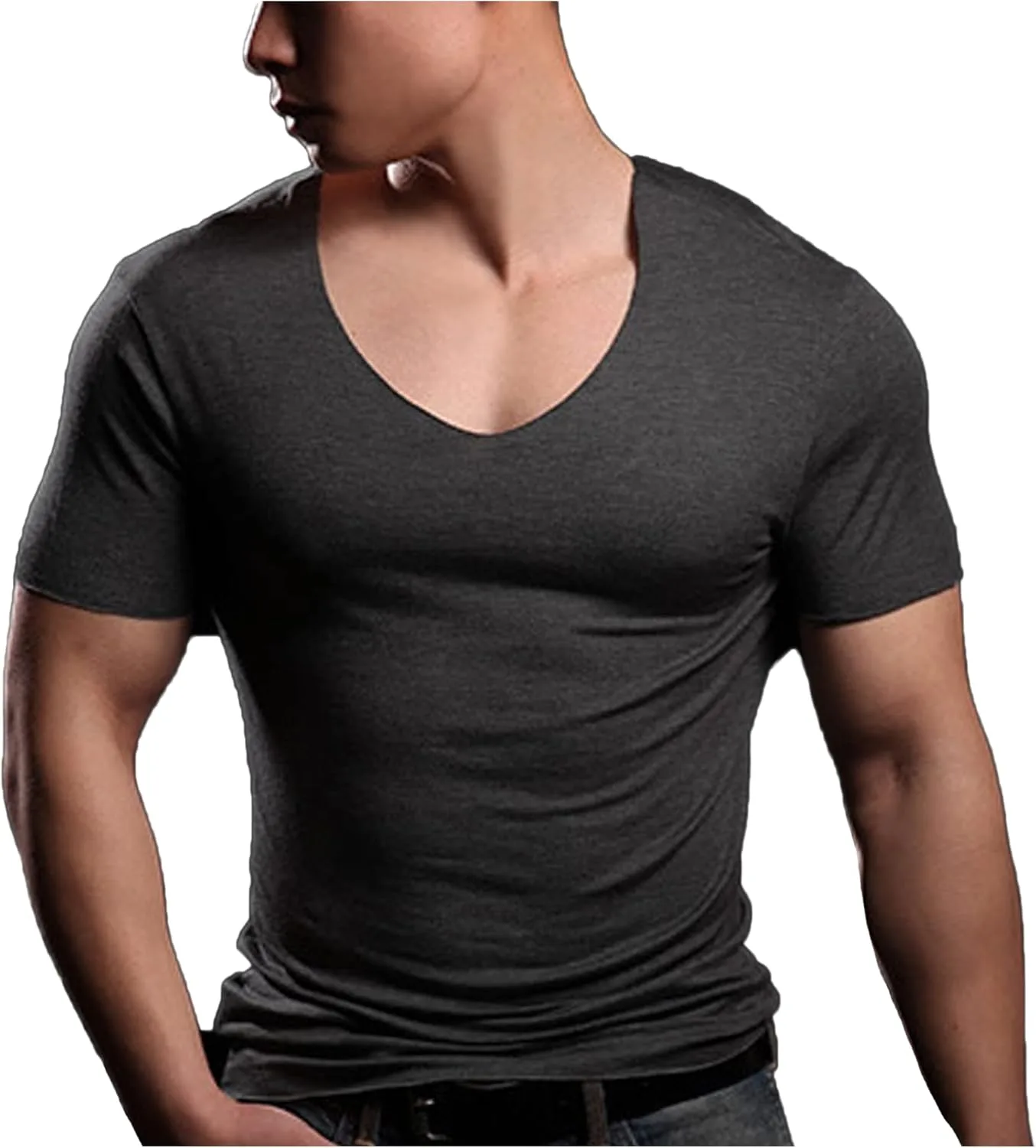 

Мужская футболка с v-образным вырезом Modal Slim Dressnu