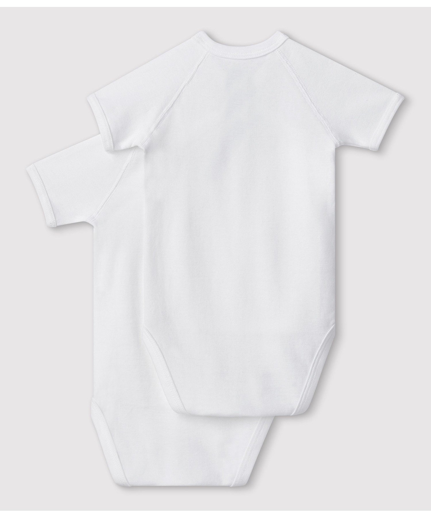 Комплект из 2 одинаковых боди с короткими рукавами PETIT BATEAU, Color 1 — фото 2