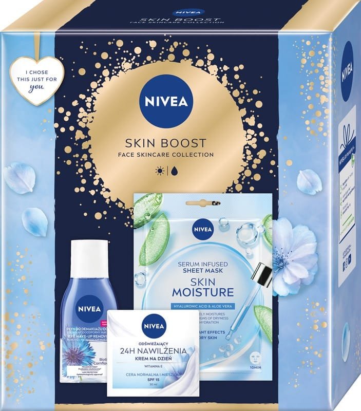 

Набор женской косметики Nivea Skin Boost, средство для снятия макияжа 2024