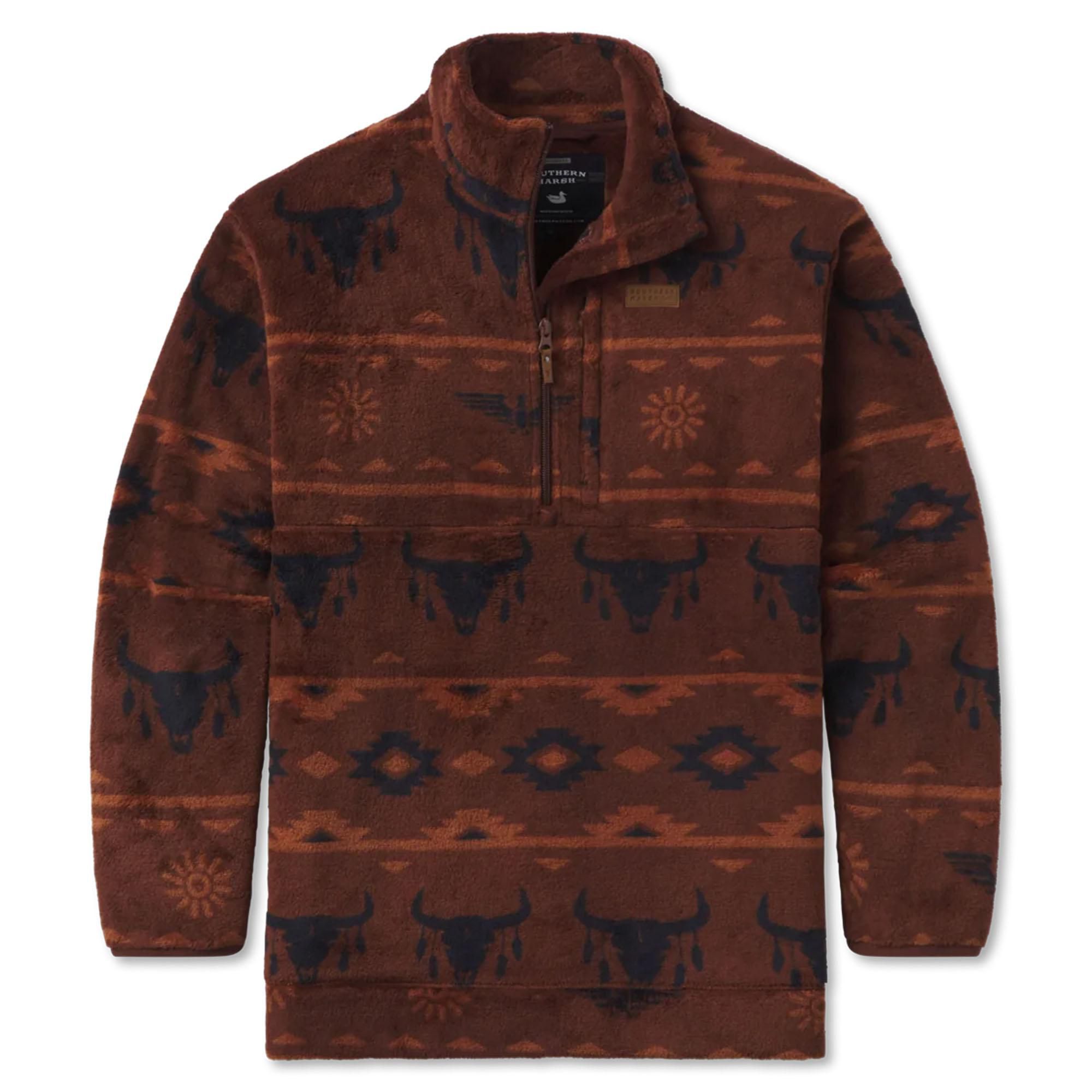 

Мужской флисовый пуловер Marfa Valley Southern Marsh, Burnt Red