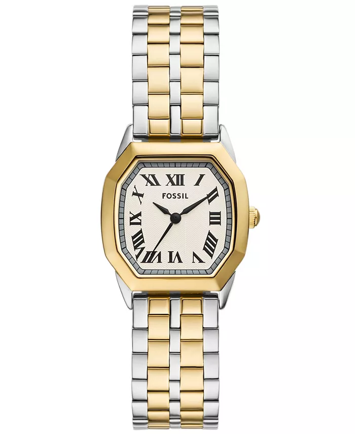 

Женские часы Harlow с тремя стрелками и двухцветным корпусом из нержавеющей стали, 27 мм Fossil