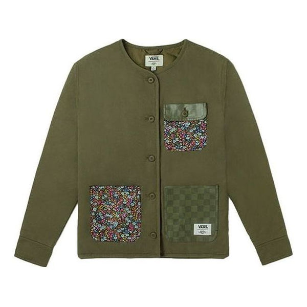 

Куртка made with liberty fabric jacket 'olive green' Vans, зеленый