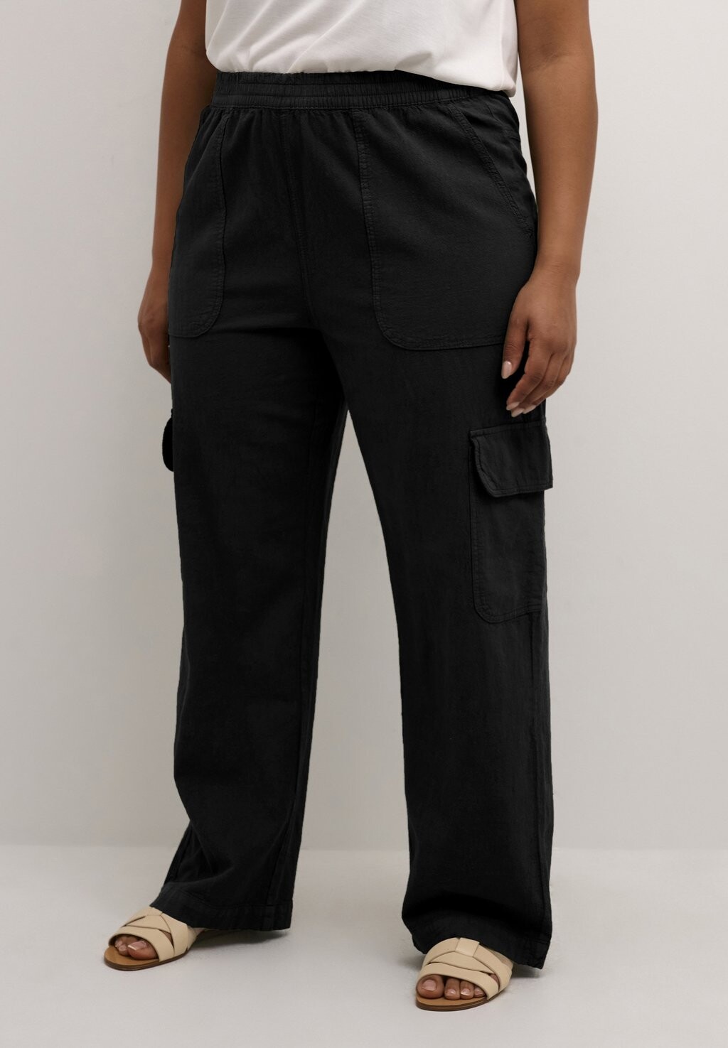 

Брюки карго KCNANA Kaffe Curve, цвет black deep