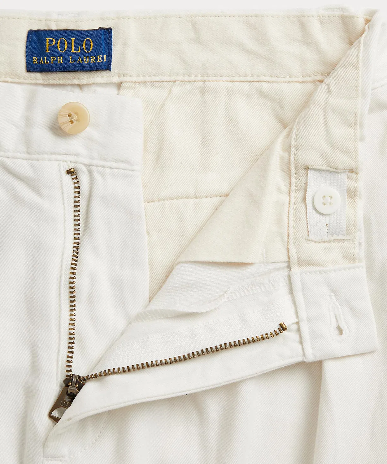 Повседневные брюки чинос Ralph Lauren Whitman Relaxed Fit белые — фото 3