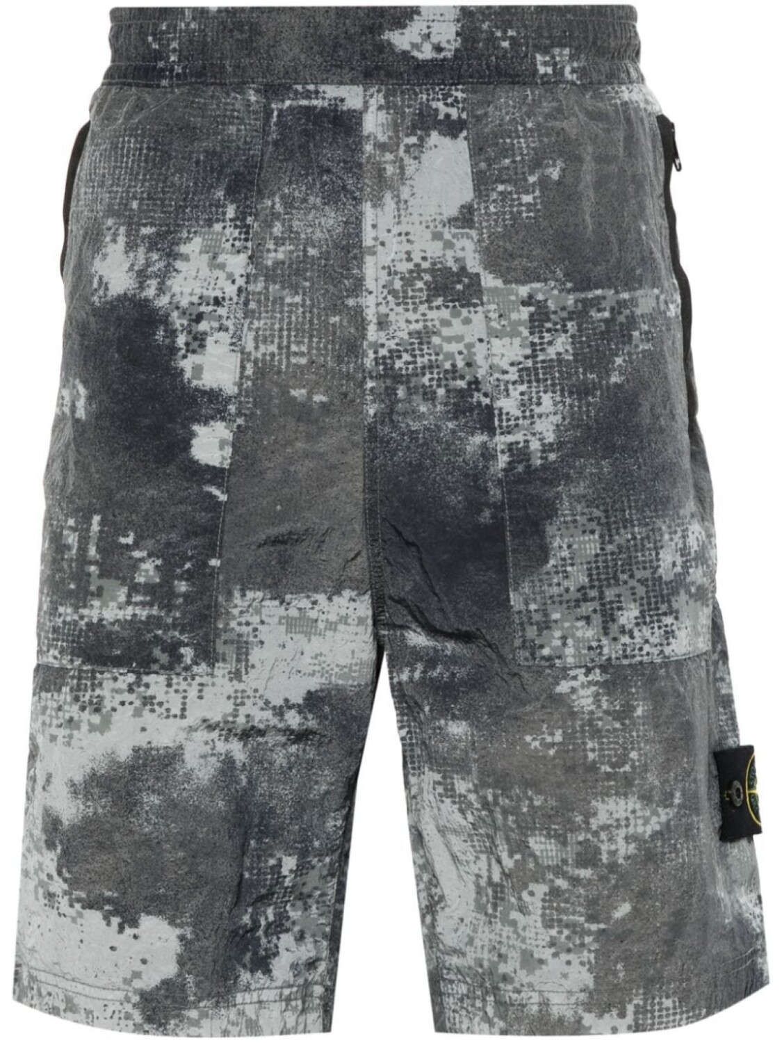 

Stone Island шорты D Camo с нашивкой-логотипом, серый