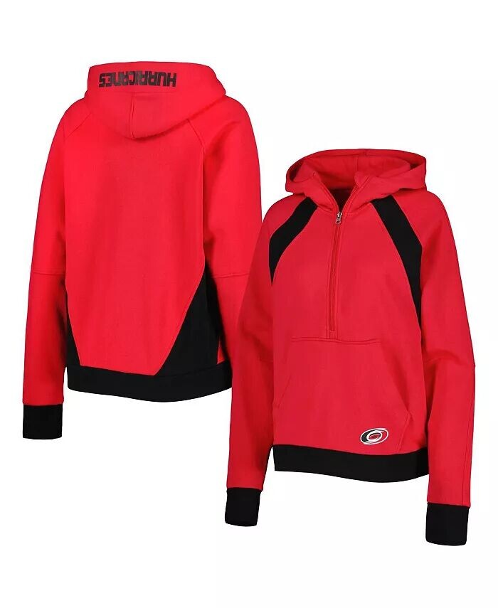 

Женская худи с короткими молниями и поясом Red Carolina Hurricanes Wishbone Starter