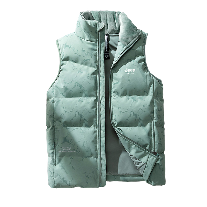 

JEEP SPIRIT Пуховая жилетка унисекс, Green Camouflage