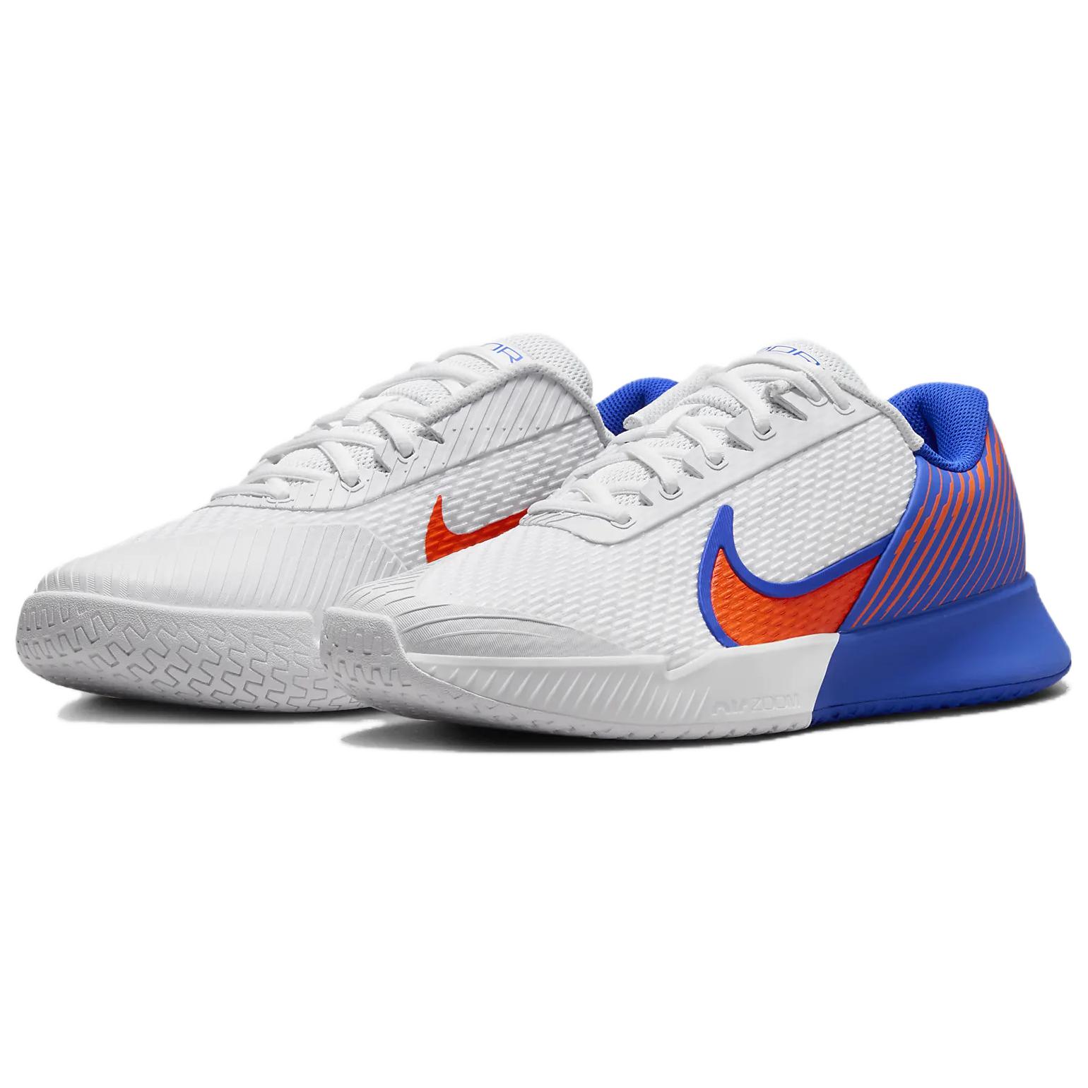 Nike Air Zoom Vapor Pro 2 Антискользящие Износостойкие Низкие Теннисные Кроссовки Мужские Бело-Голубые — фото 3