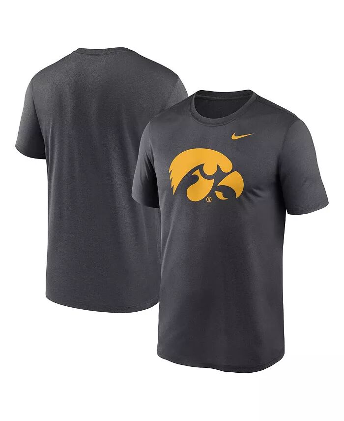 

Футболка мужская антрацитовая Iowa Hawkeyes Primetime Legend с логотипом Nike