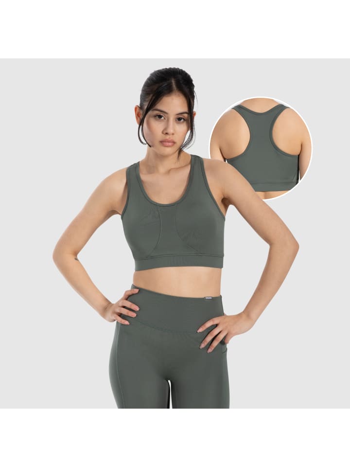 

SMILODOX Спортивный бюстгальтер Candace зеленого цвета