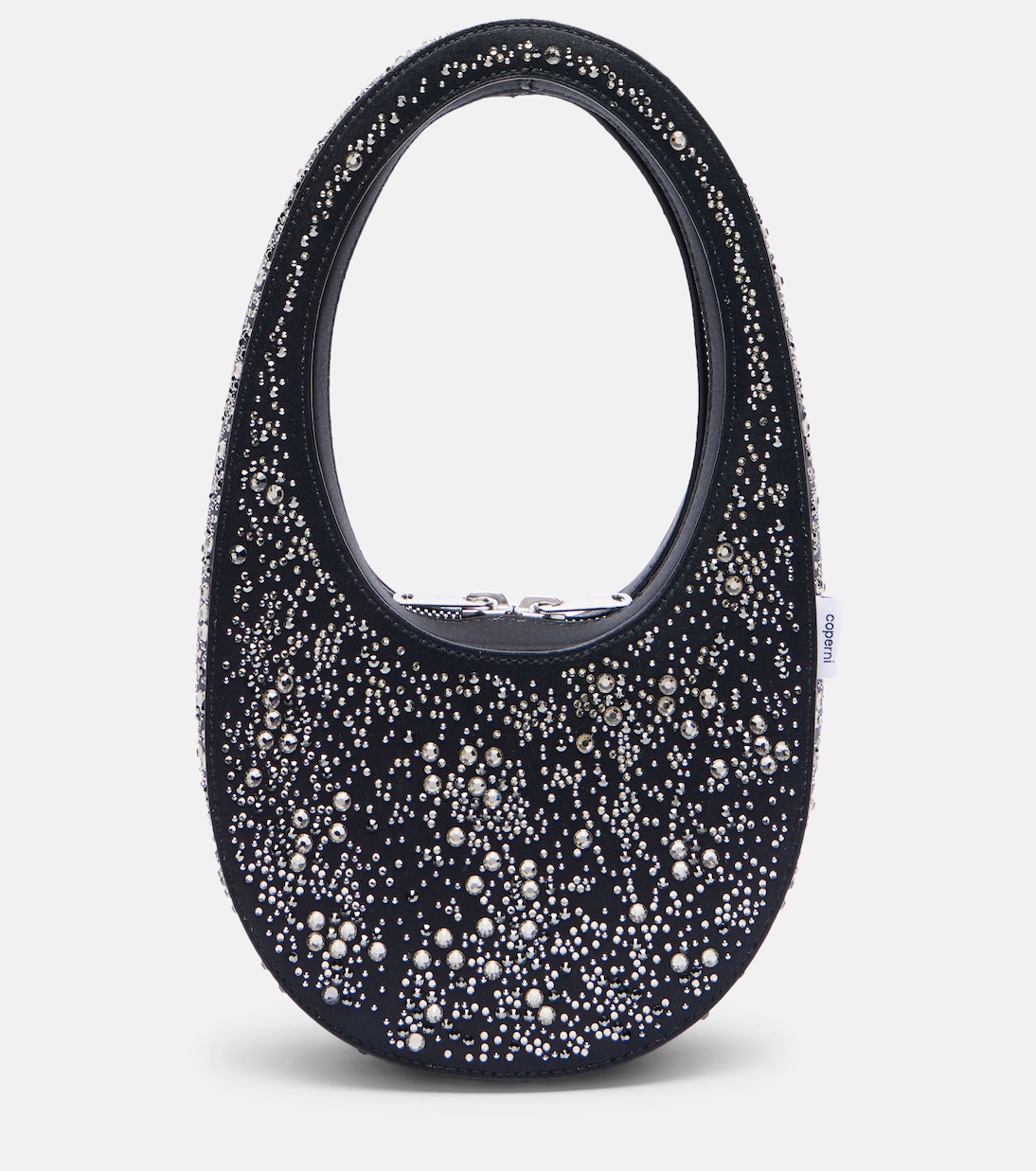 

Сумка-тоут с кристаллами Swipe Coperni, Black-Silver