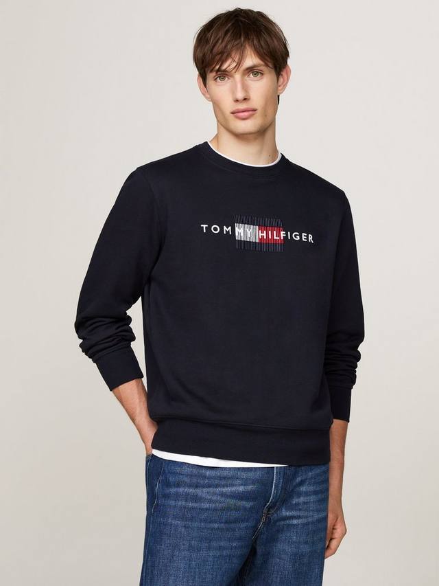 

Толстовка с логотипом флага Tommy Hilfiger, цвет Desert Sky