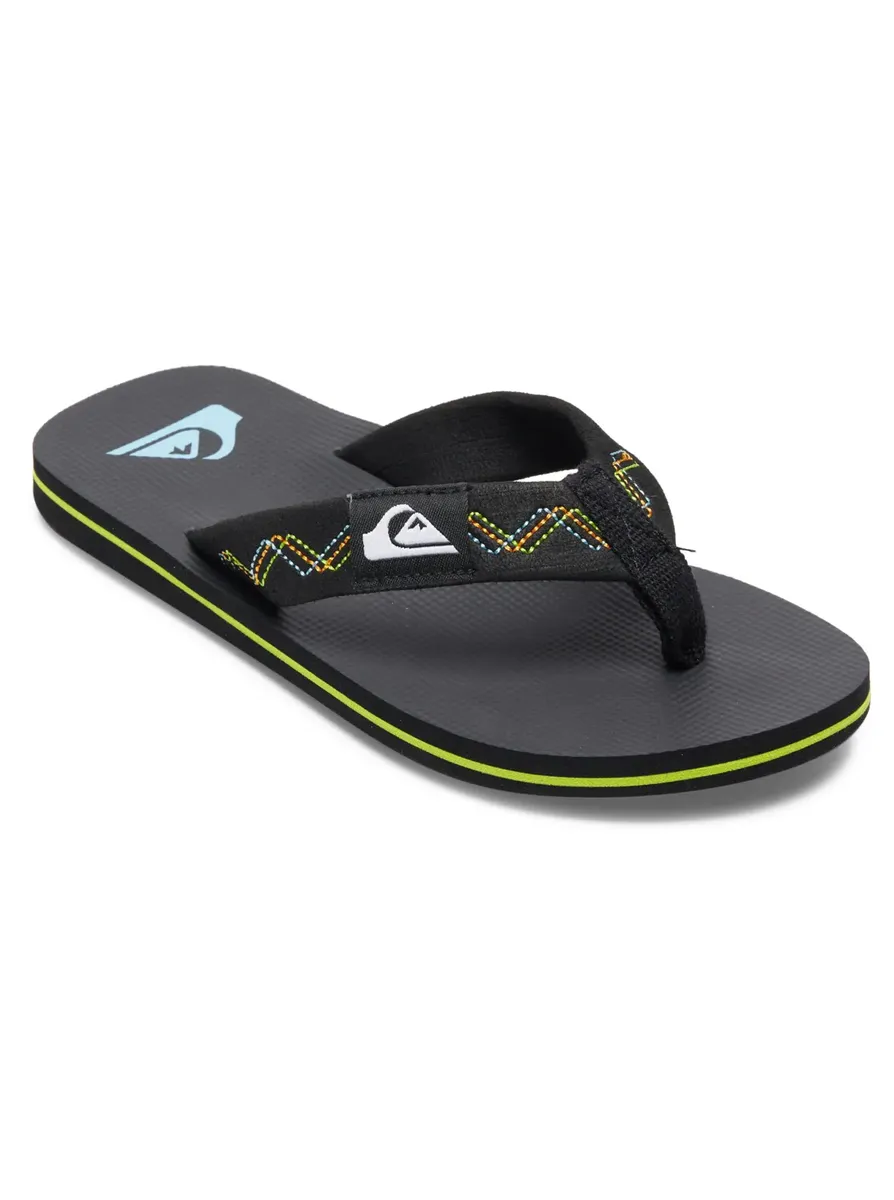 

Сандалии Quiksilver "Molokai Stitchy", цвет Black/Black/Green