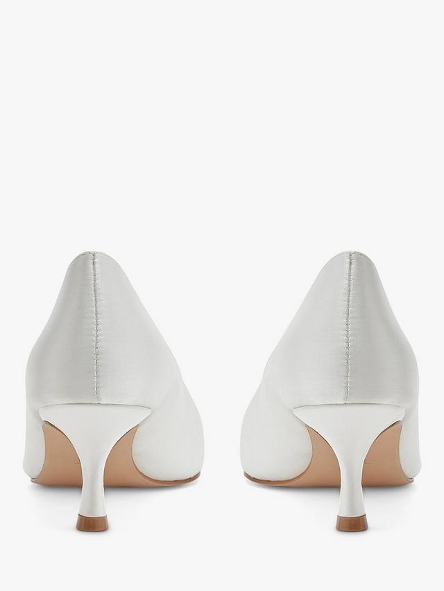 Свадебные туфли-лодочки на каблуке audley kitten Rainbow Club, цвет Ivory Satin — фото 3