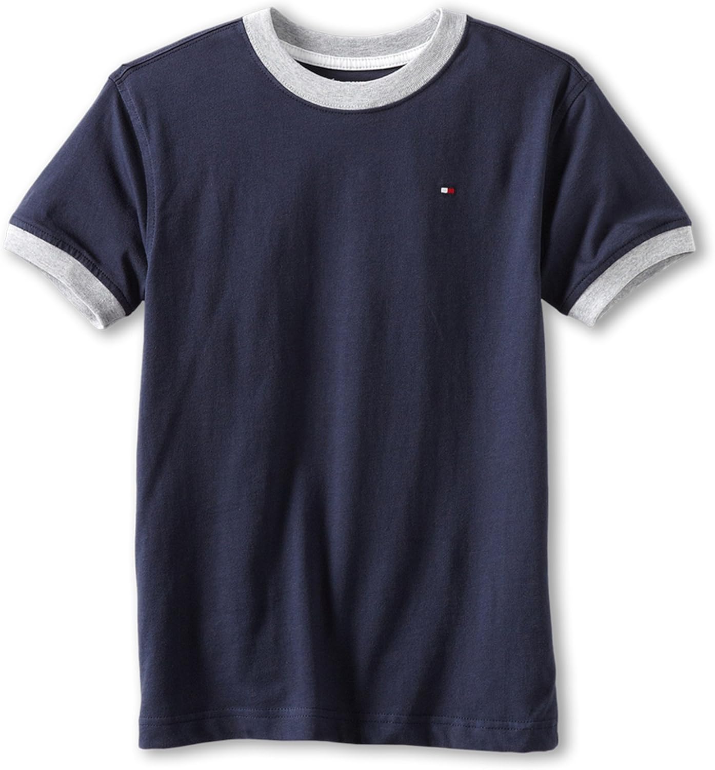 

Футболка Tommy Hilfiger для мальчиков с короткими рукавами и круглым вырезом Ken Ringer, мягкая, удобная, свободного кроя, Core Navy