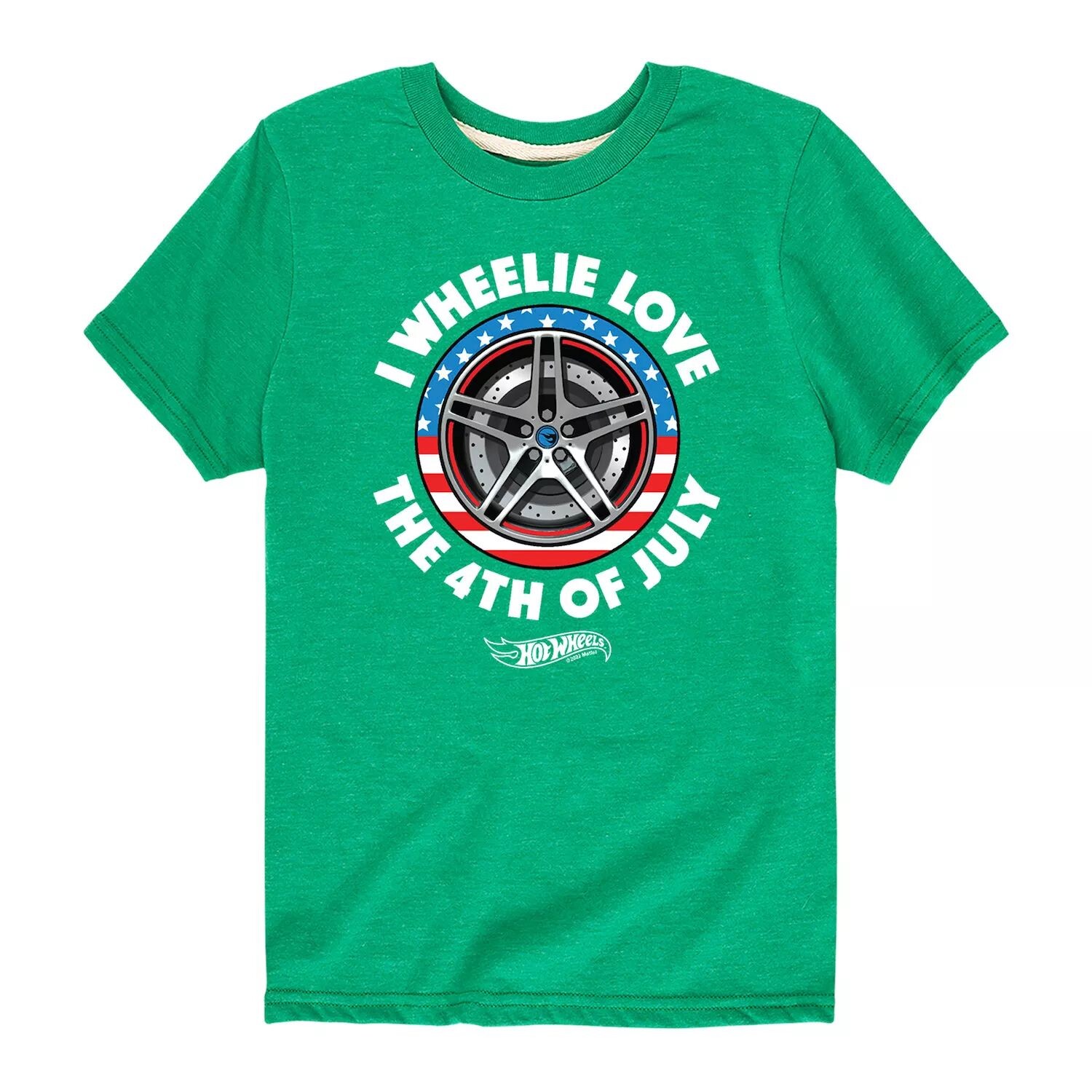 

Футболка Hot Wheels Love с рисунком «4 июля» для мальчиков 8–20 лет Hot Wheels, зеленый