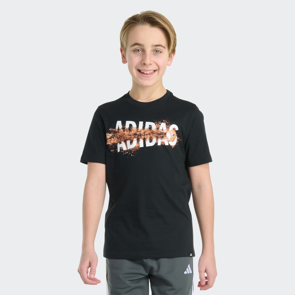 

Футболка Adidas Short Sleeve Baseball Dirt Tee, черный