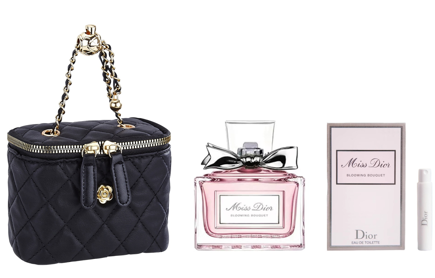 Подарочный набор парфюмерии Dior Miss Dior Blooming Bouquet, Giorgio Armani My Way и косметичка — фото 2