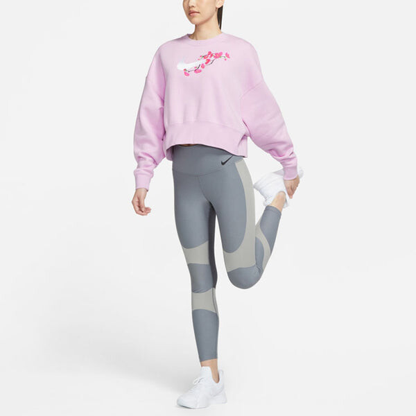 Свитера спортивная одежда трендовая толстовка Nike, розовый — фото 3