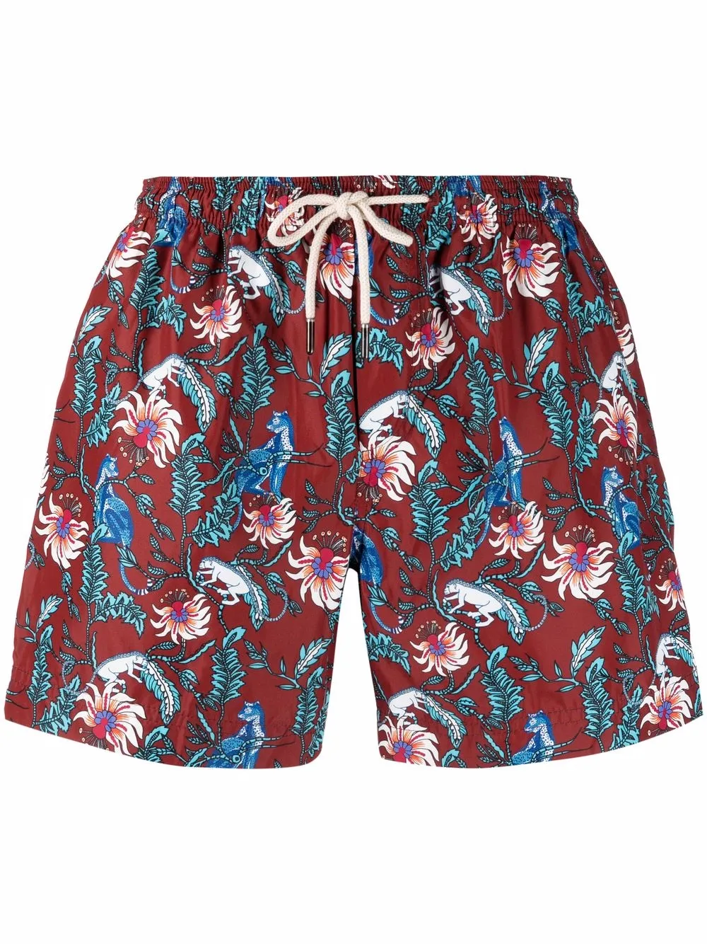 

Плавки-шорты с кулиской и цветочным принтом PENINSULA SWIMWEAR, коричневый