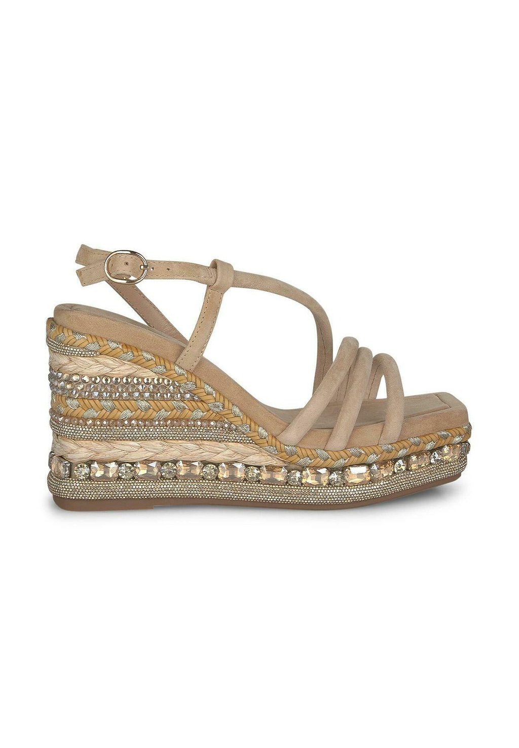 Босоножки на танкетке Espadrillas Alma en Pena, песочный