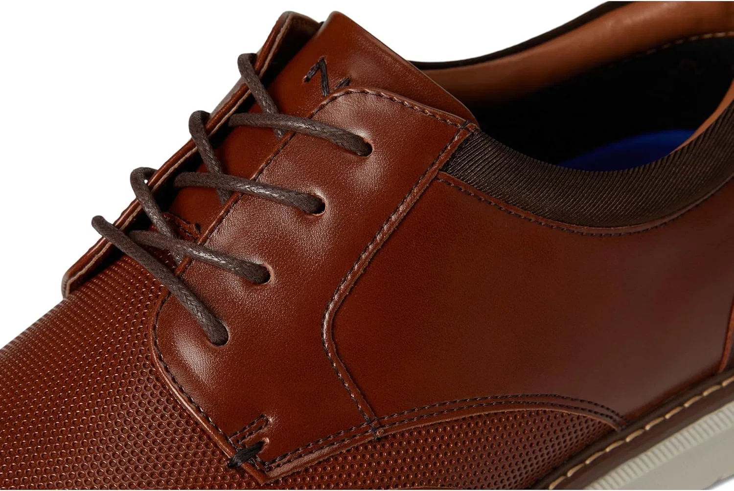 Мужские туфли Nunn Bush Chase Wingtip Oxford Contemporary на шнуровке, Cognac — фото 2
