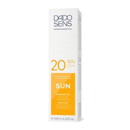 Sun Sun Fluid Spf 20, 125 мл, дерматологически разработанная защита для чувствительной и склонной к аллергии кожи, Dado Sens — фото 2