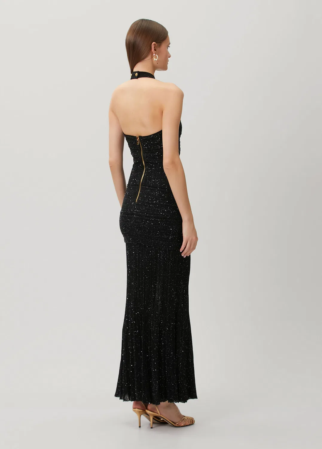 Абийе эльбисе maxi Balmain, black — фото 4