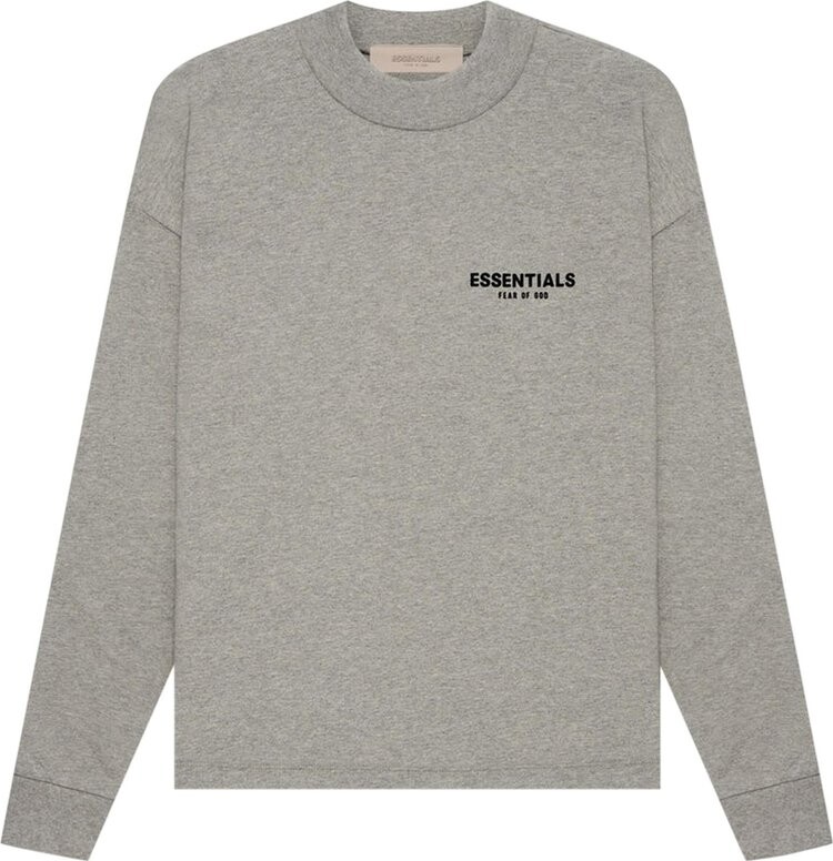 

Лонгслив Fear of God Essentials Long-Sleeve Tee 'Dark Oatmeal', серый