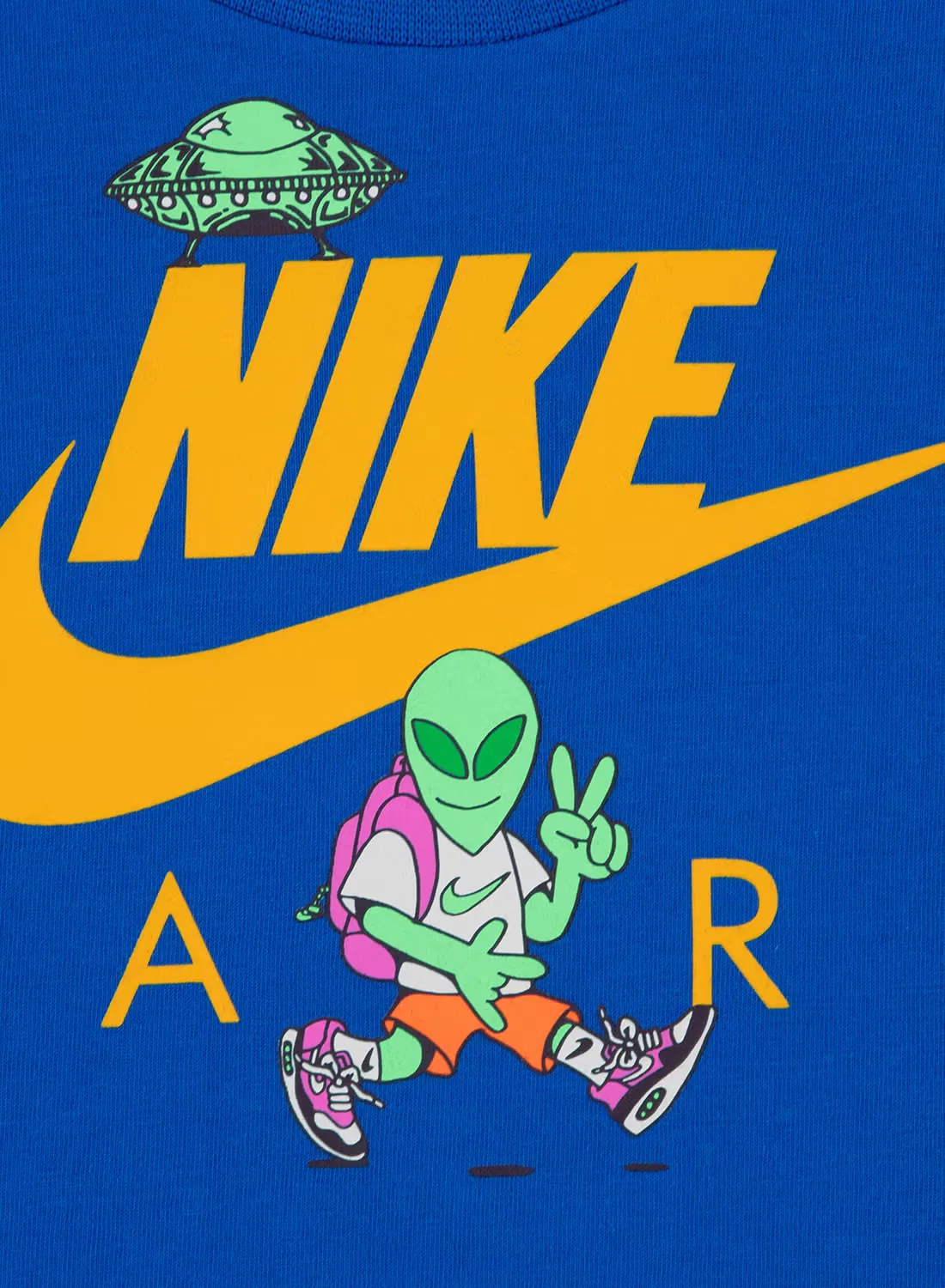 Футболка с принтом инопланетянина Nike, синий — фото 3