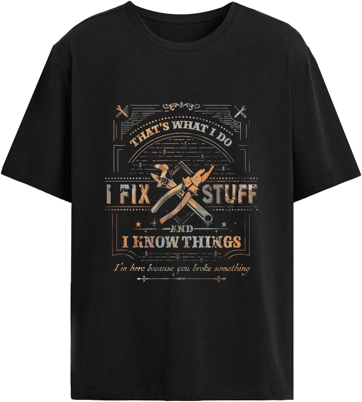 Мужская футболка свободного кроя с принтом Shirt-003, Allblack