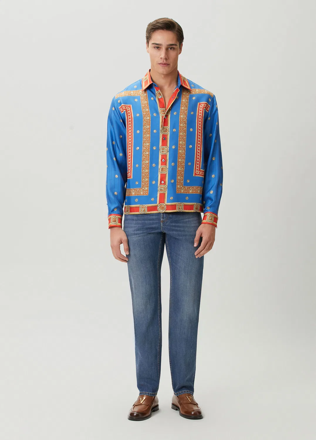 Джинсы Versace, blue