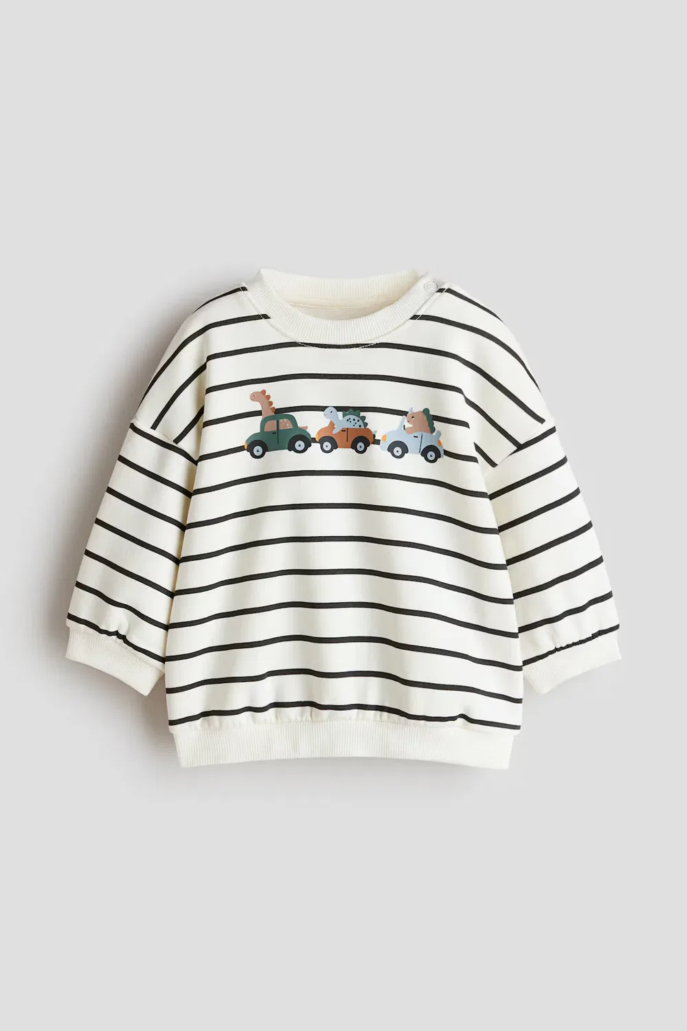 Толстовка с принтом H&M, Weiß/Autos