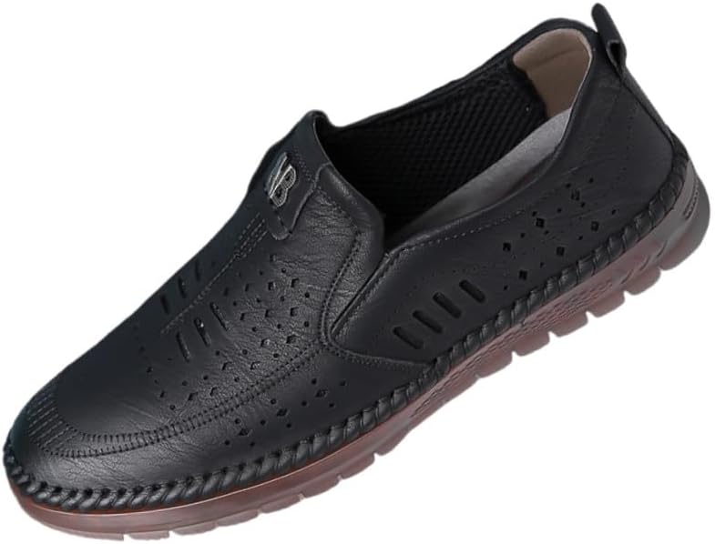 

Мужские повседневные лоферы - мягкая подошва, противоскользящие, прочные, легкие и удобные. Цельная конструкция, Модные и универсальные Clolinde, черный