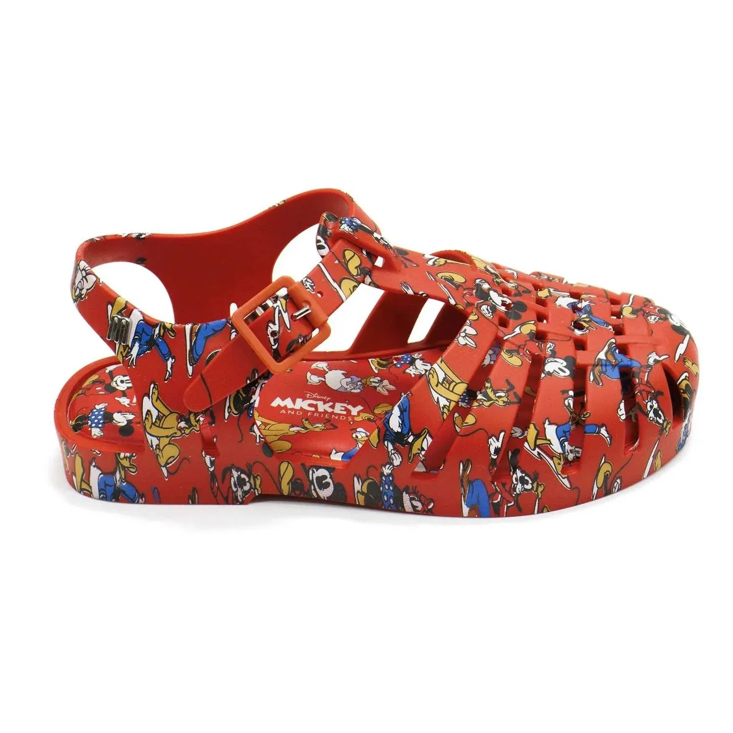 Детские сандалии-вьетнамки с принтом Mickey And Friends Possession Mini Melissa, красный