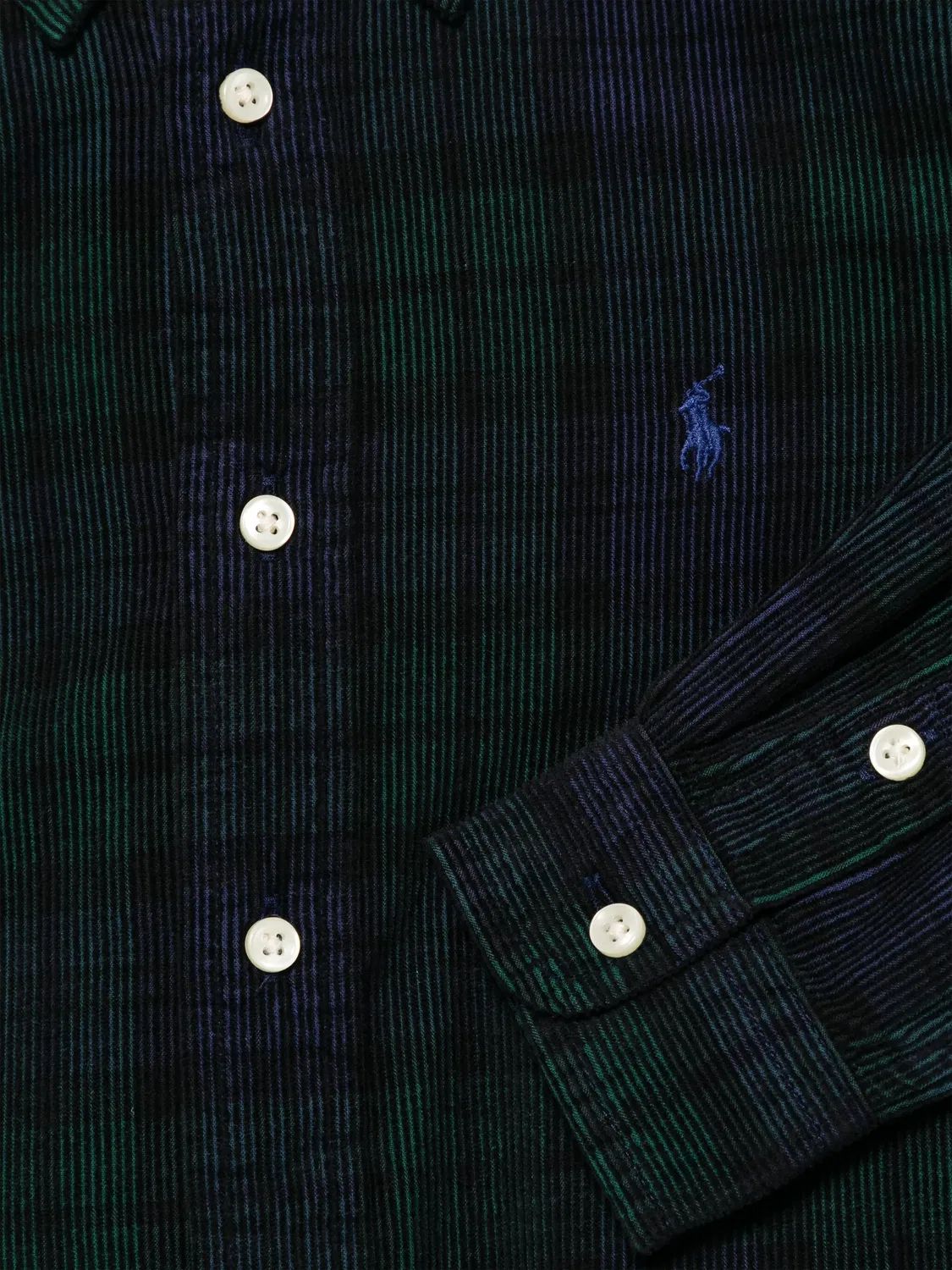 Polo Ralph Lauren Темно-синяя рубашка из вельвета — фото 3