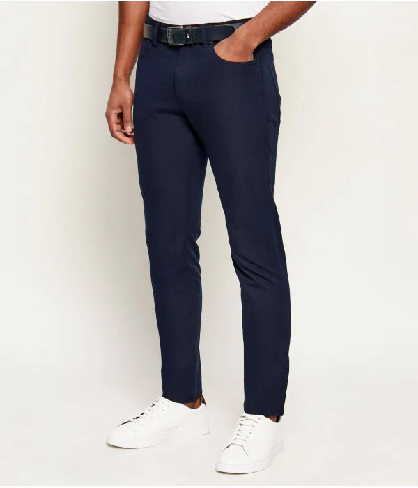 Мужские чиносы с эффектом стрейч P-Delaware5 Slim Fit BOSS, Blu Marino
