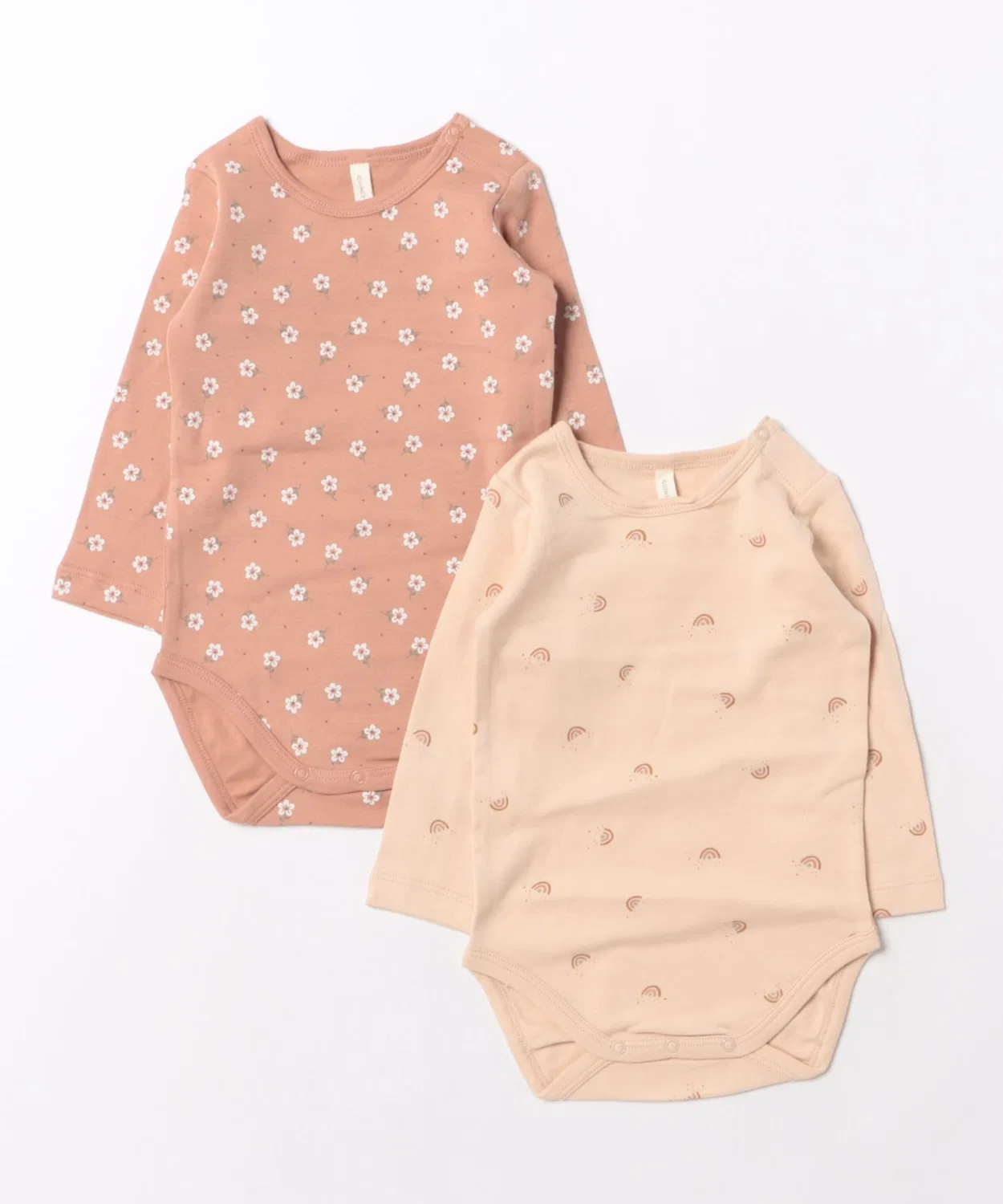 Детский комплект боди с длинным рукавомRose Ditsy Rainbows Quincy Mae, Pink