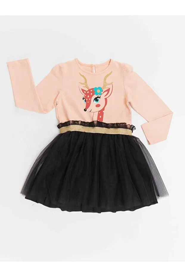 Детское платье для девочек с принтом Şirin ceylan girl's tutu tulle dress Denokids, Multicolor — фото 3