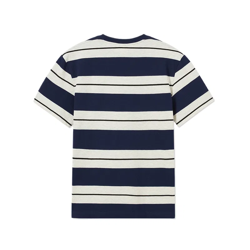 Мужская футболка с круглым вырезом Ecru/Red Brown Stripes-AI6 LACOSTE, Ecru/Red Brown Stripes-AI6 — фото 4