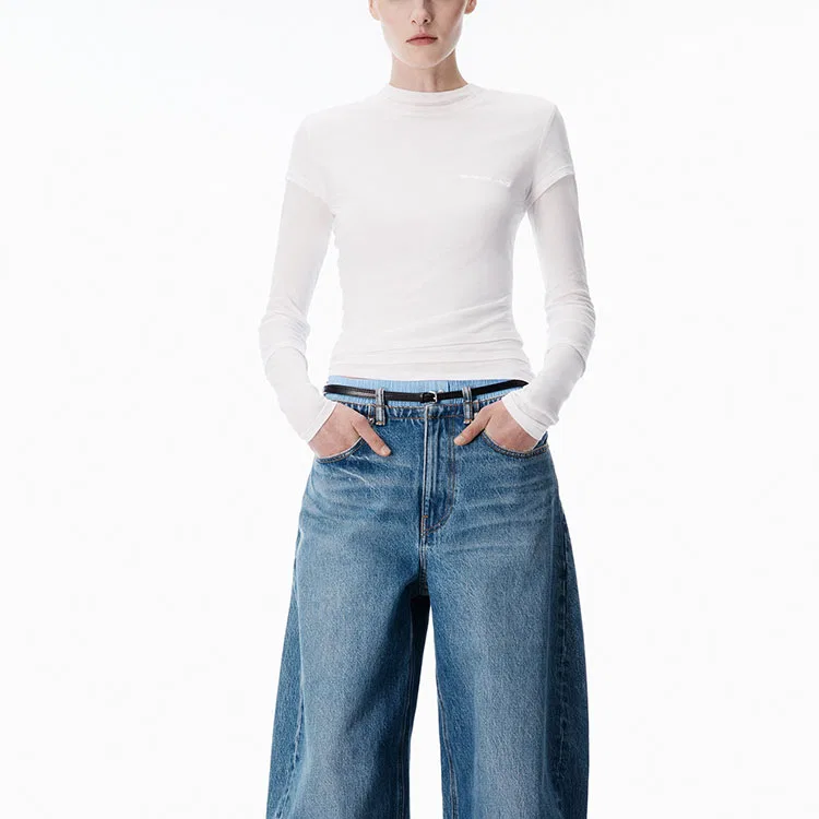 Женская футболка с обычным рукавом Alexander Wang, White — фото 3