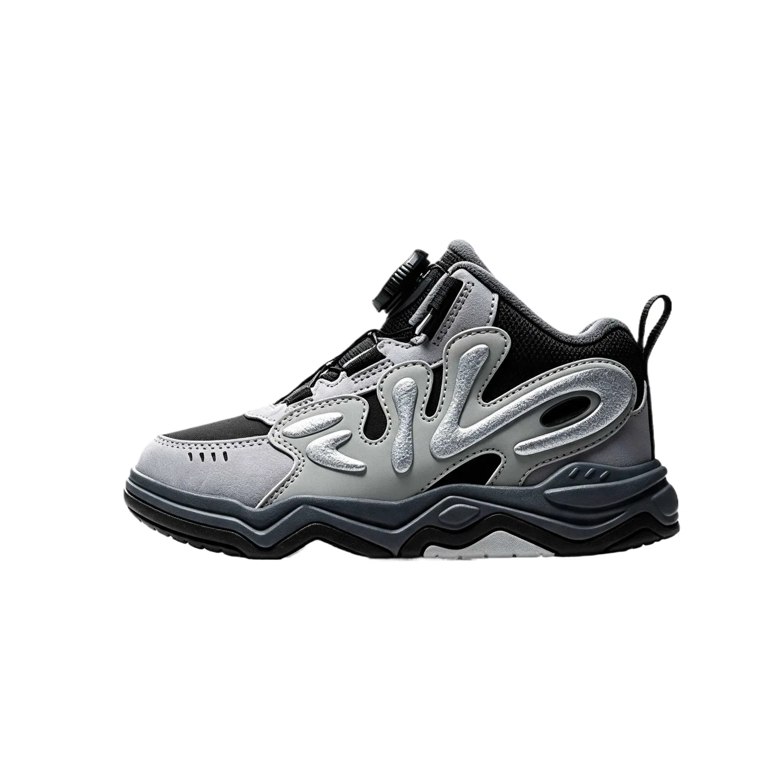 Детские повседневные кроссовки с зимней подкладкой FILA KIDS, Black/Waterdrop Gray