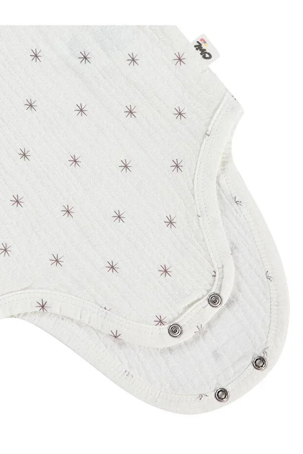 Детское боди для новорожденных с принтом Star Printed Civil Baby, Bitter Brown — фото 3