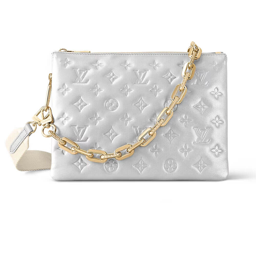 

Сумка Louis Vuitton Coussin PM, серебристый